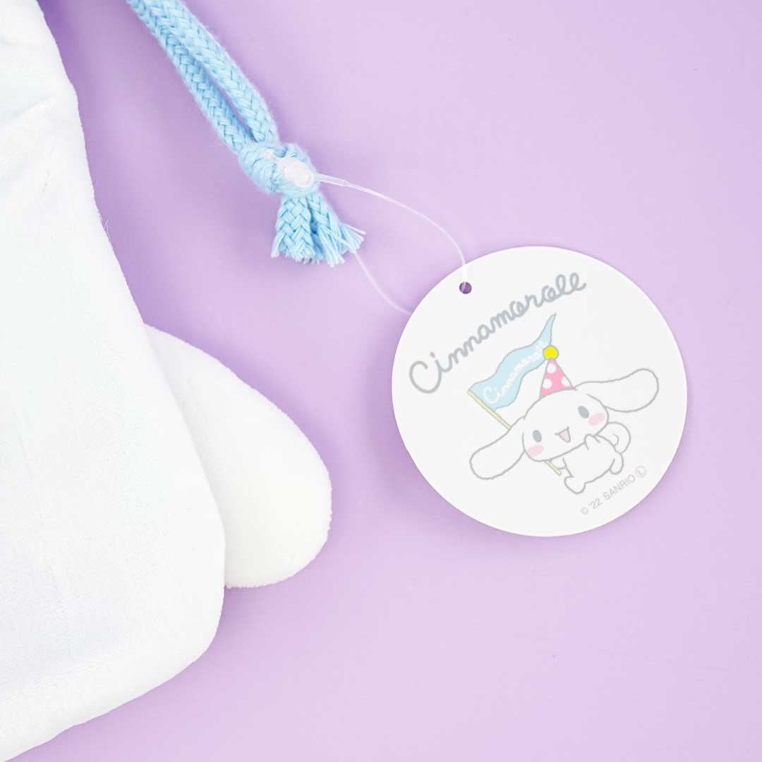 Cinnamoroll Die-cut Drawstring Pouch - Milk
