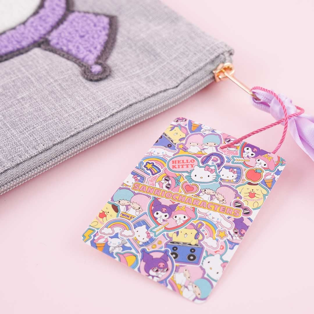 Kuromi Sagara Embroidery Flat Pouch