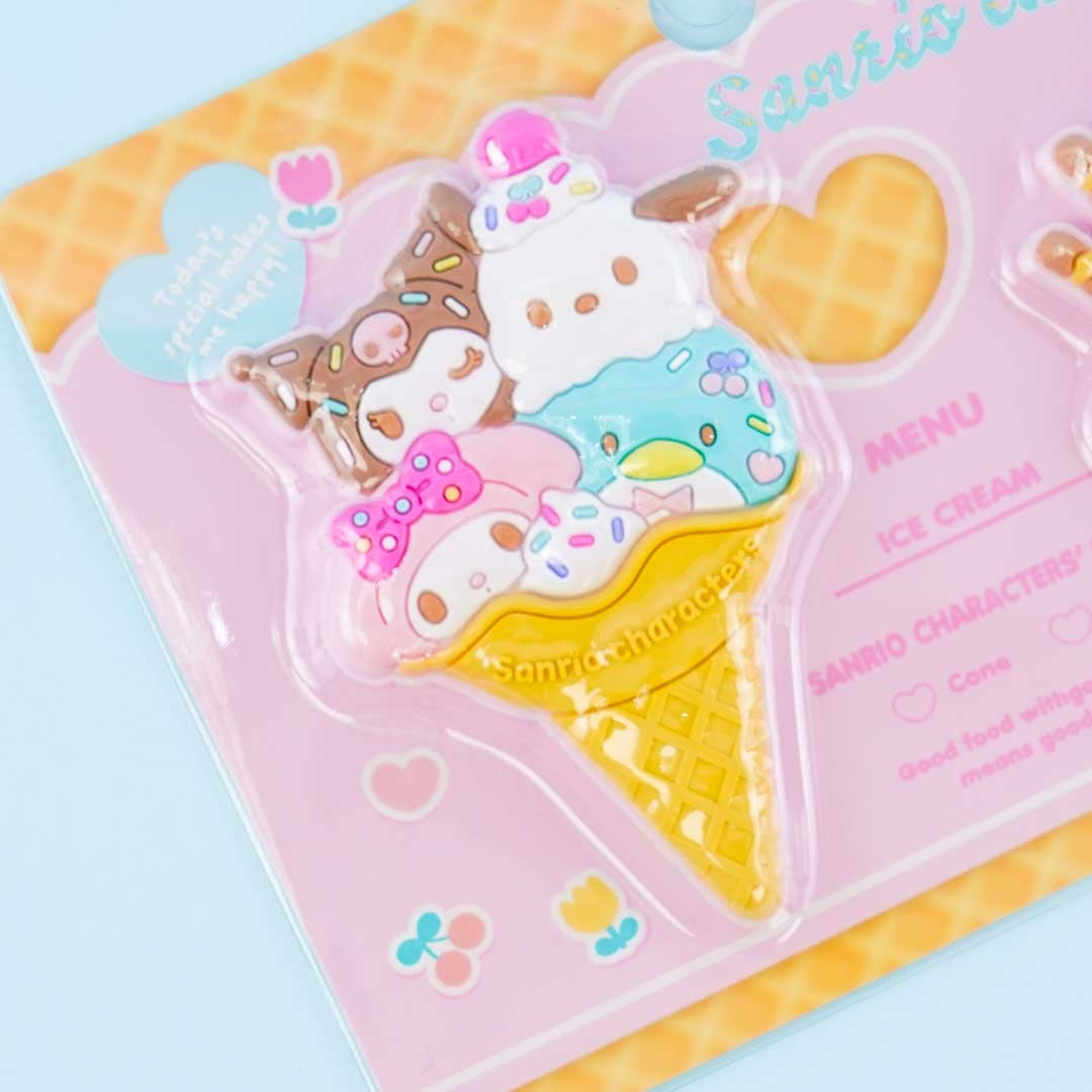 Sanrio Characters Ice Cream Parlor Magnet Set - 2 pcs