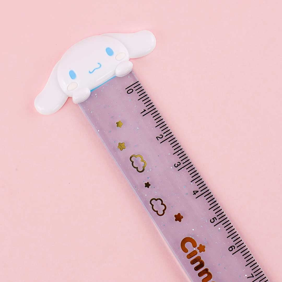 Cinnamoroll Glittery Clouds Ruler