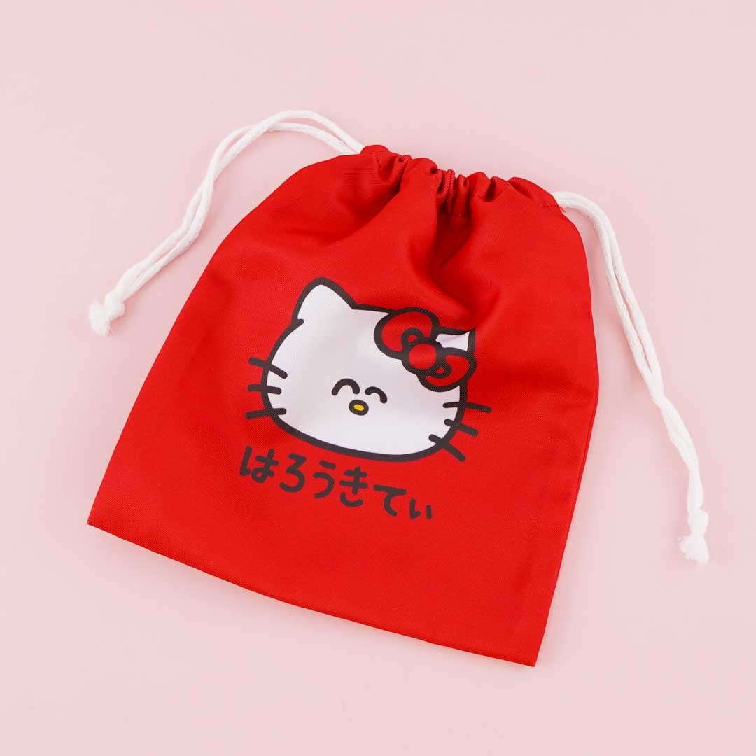 Hello Kitty Oekaki-San Drawstring Pouch
