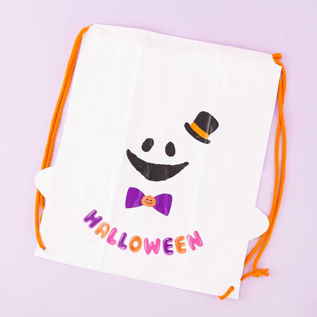Halloween Ghost Vinyl Knapsack