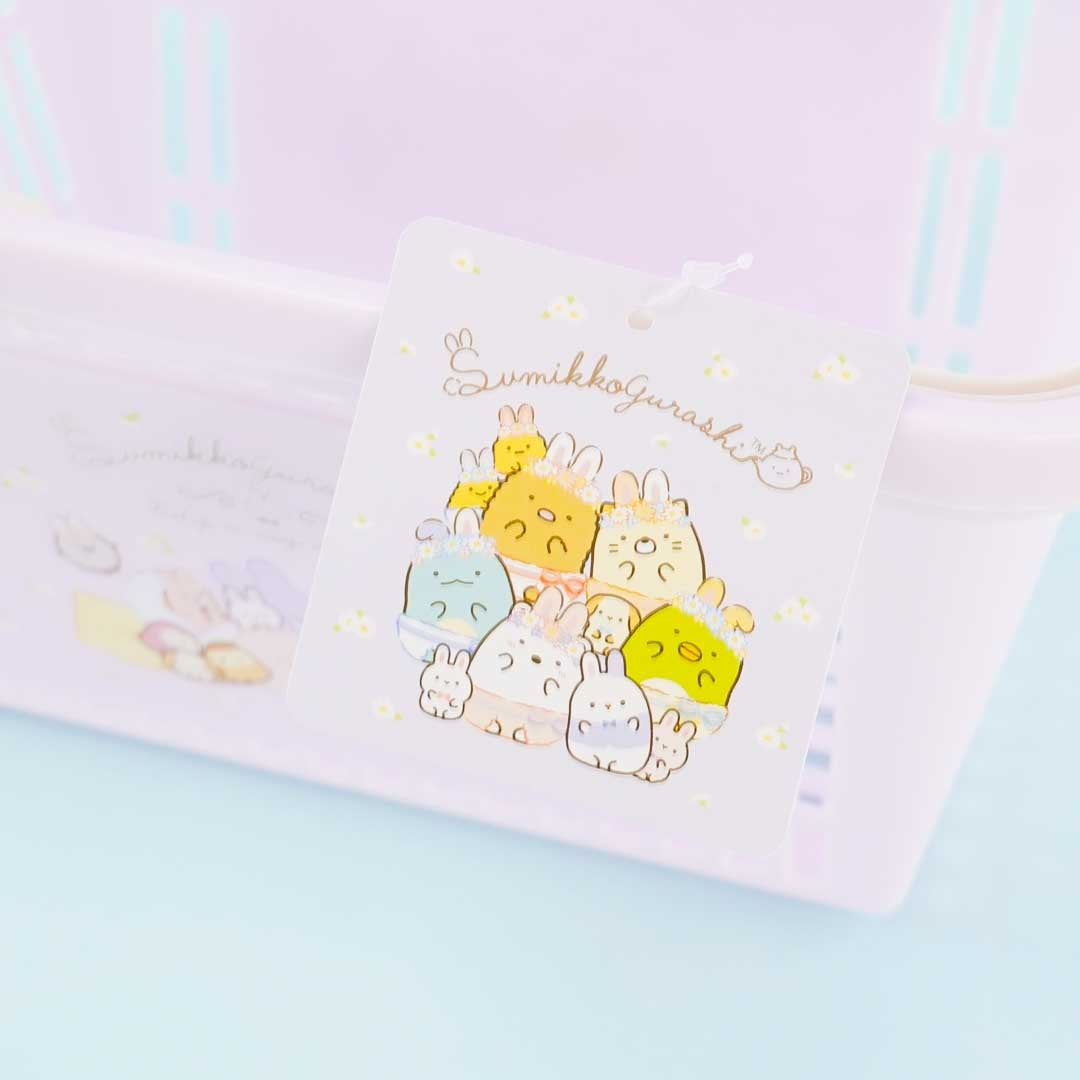 Sumikko Gurashi Basket - Flower Rabbits
