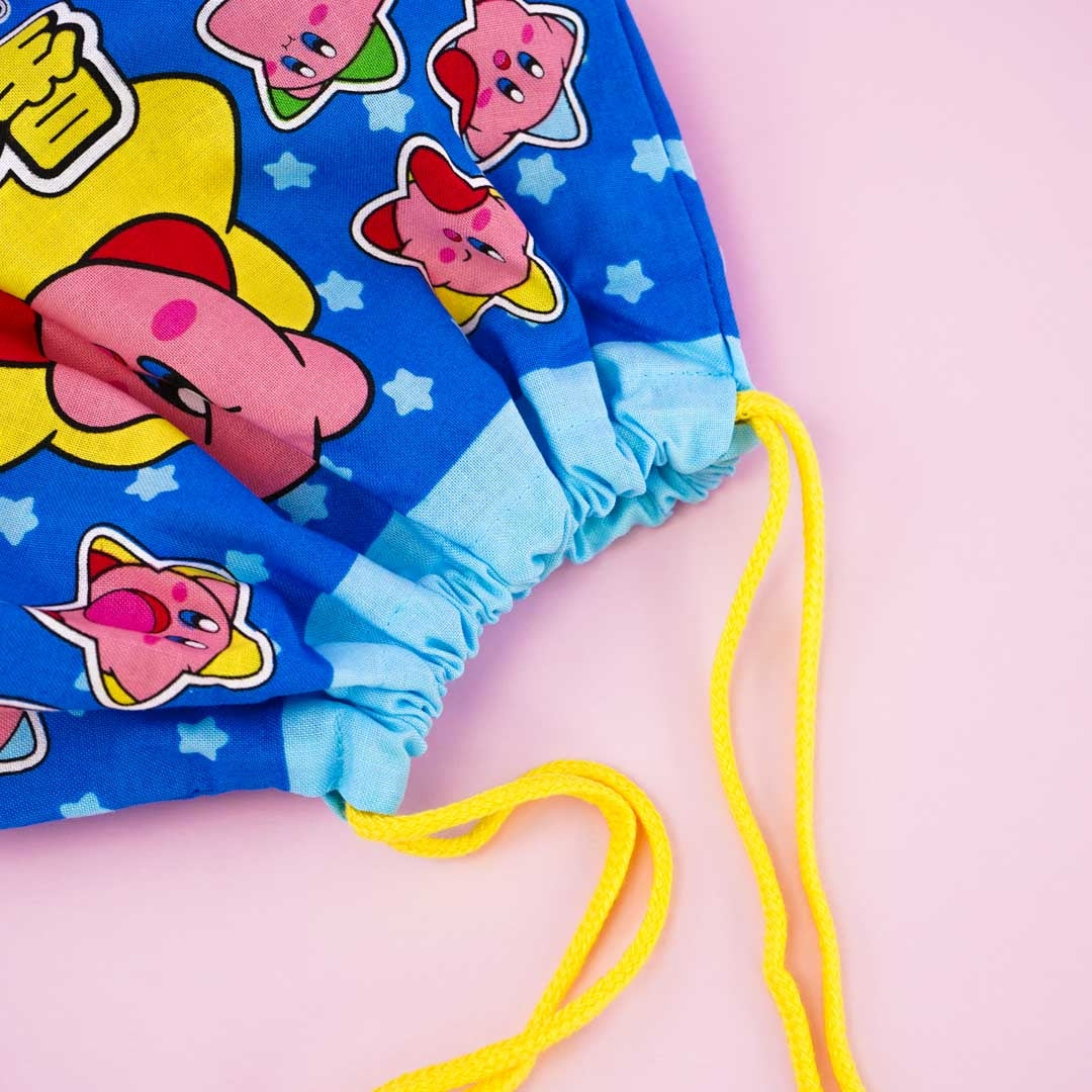 Kirby Of The Stars Drawstring Lunch Bag