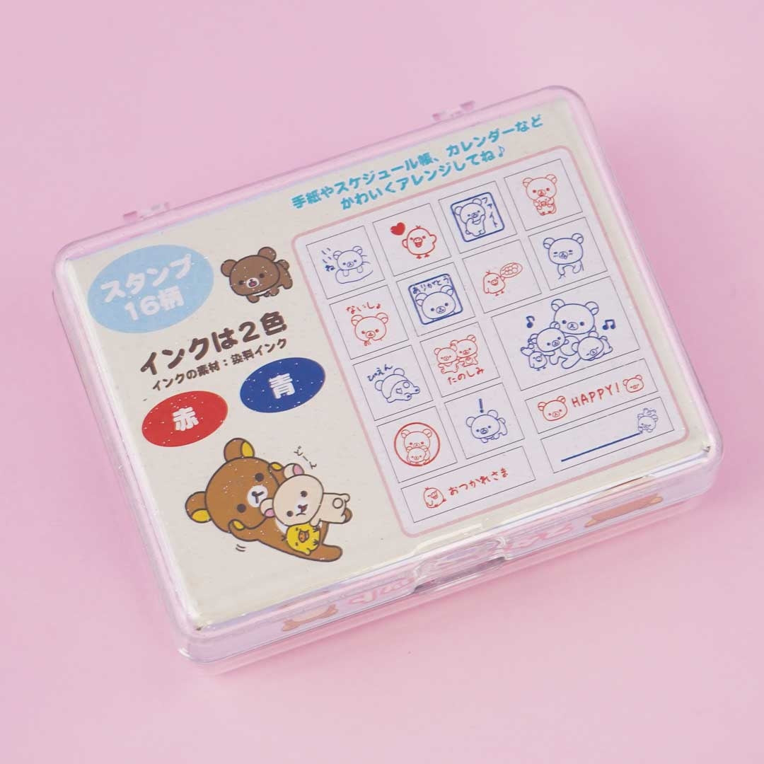 Rilakkuma Sweet Friendship Glittery Stamp Set