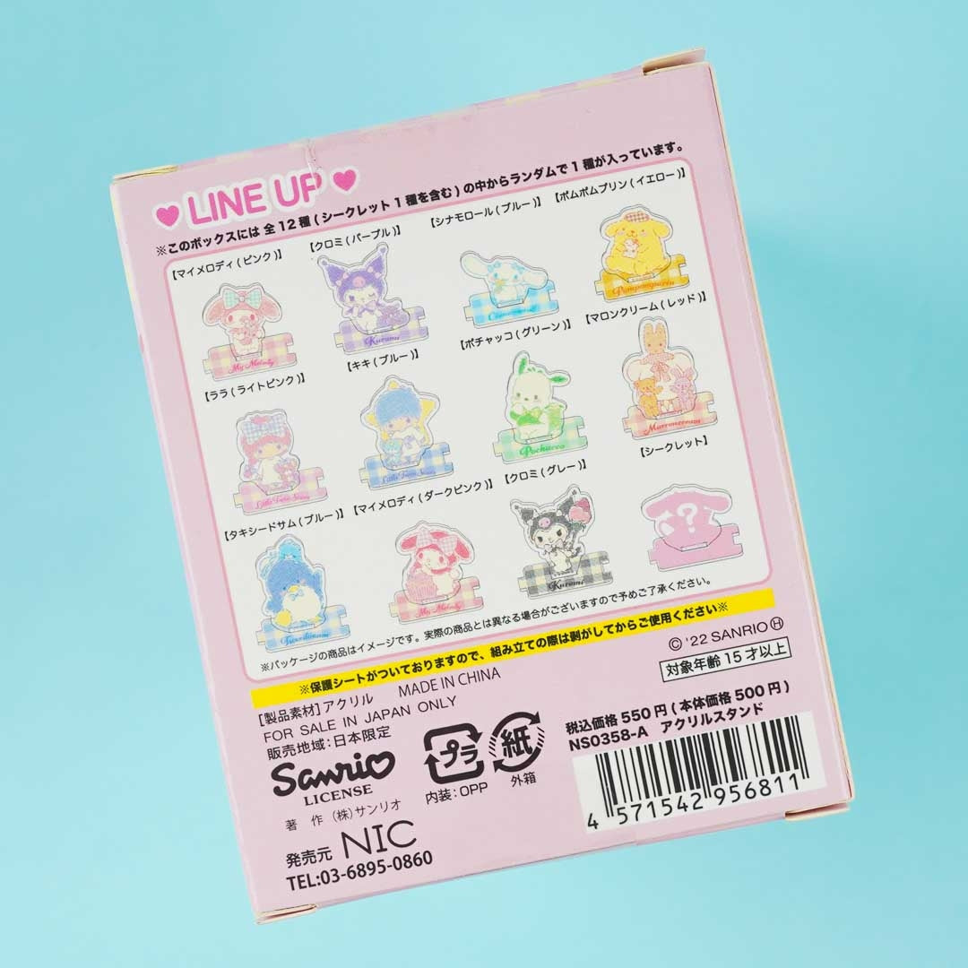 Sanrio Characters Checkered Acrylic Standee