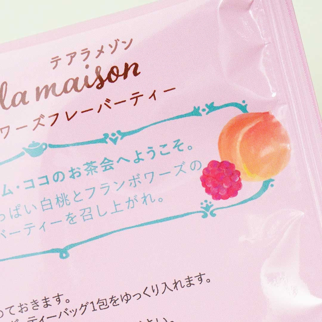 The A La Maison Tea Sachet - White Peach & Raspberry