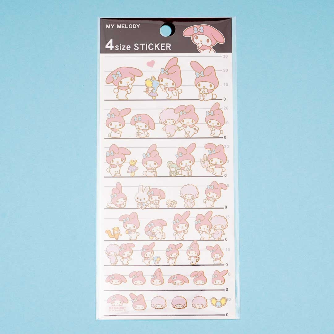 My Melody 4 Size Sticker Sheet