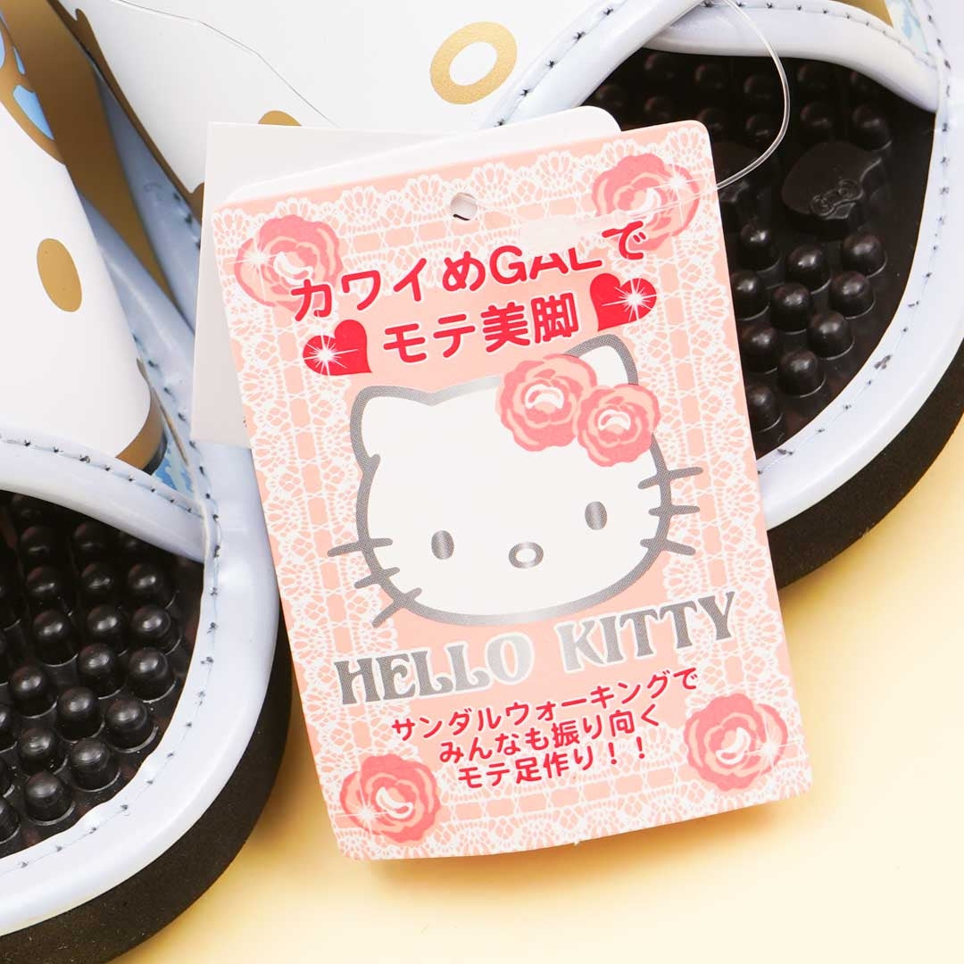 Hello Kitty Velcro Massage Sandals - Blue / Medium