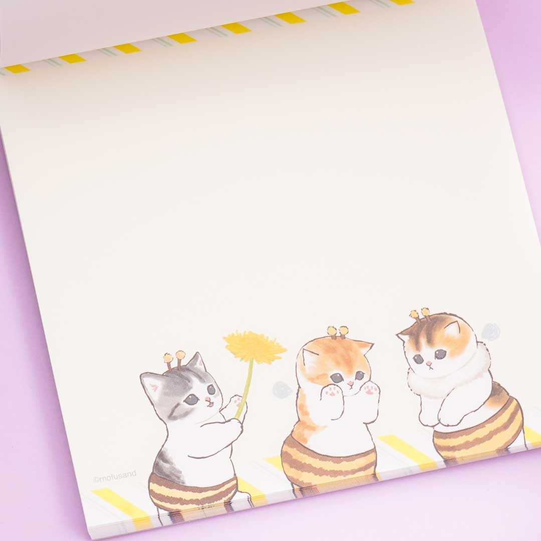 Mofusand Bee-Nyan Square Memo Pad