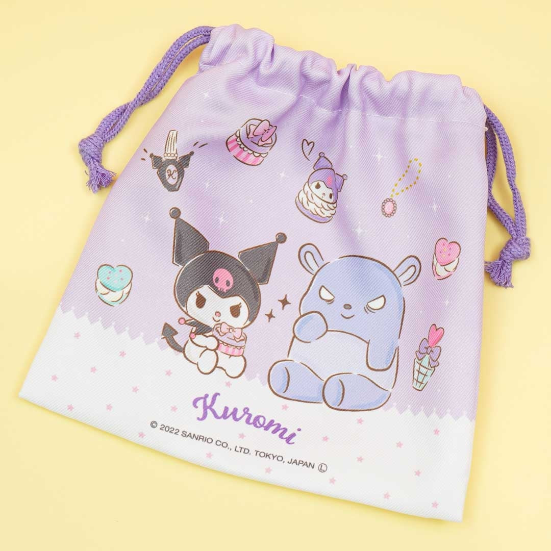 Kuromi & Baku Shopping Spree Drawstring Pouch