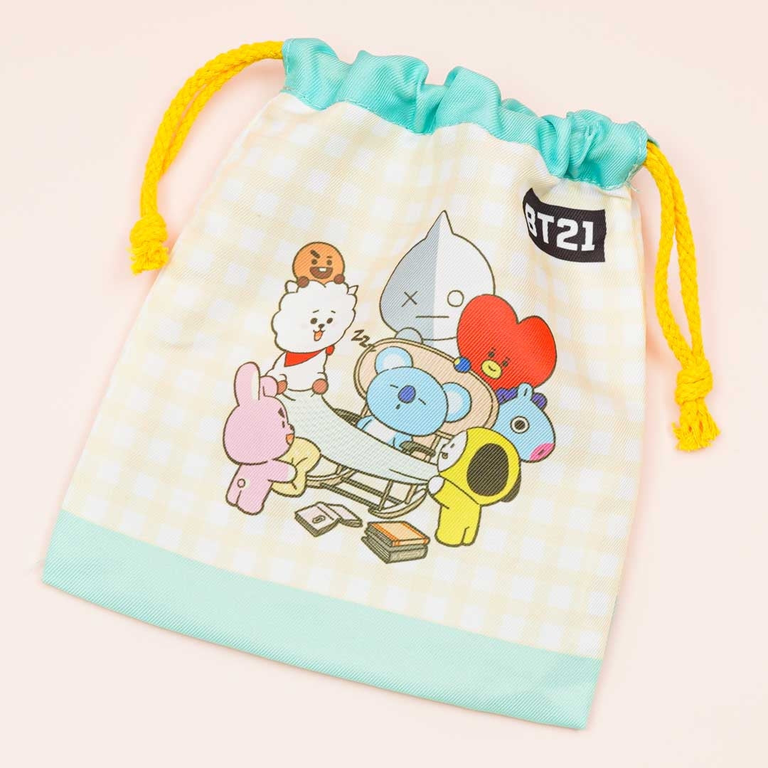 BT21 Picnic Fun Drawstring Pouch