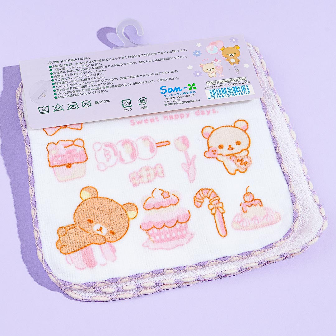 Rilakkuma Dessert Party Hand Towel Set