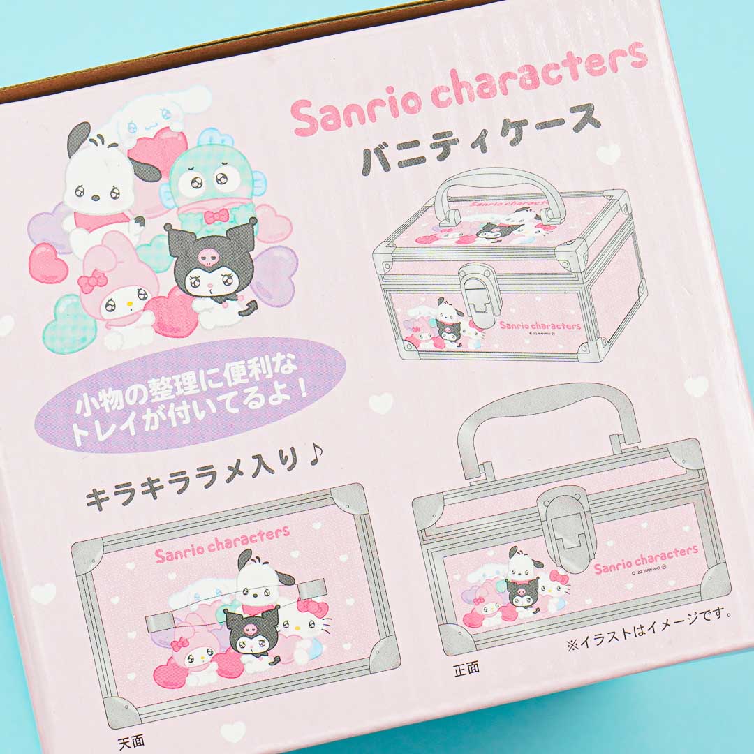 Sanrio Characters Pink Love Clear Vanity Case