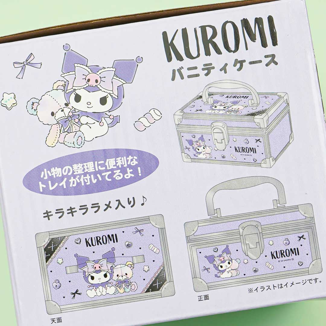 Kuromi Teddy Bear Love Clear Vanity Case
