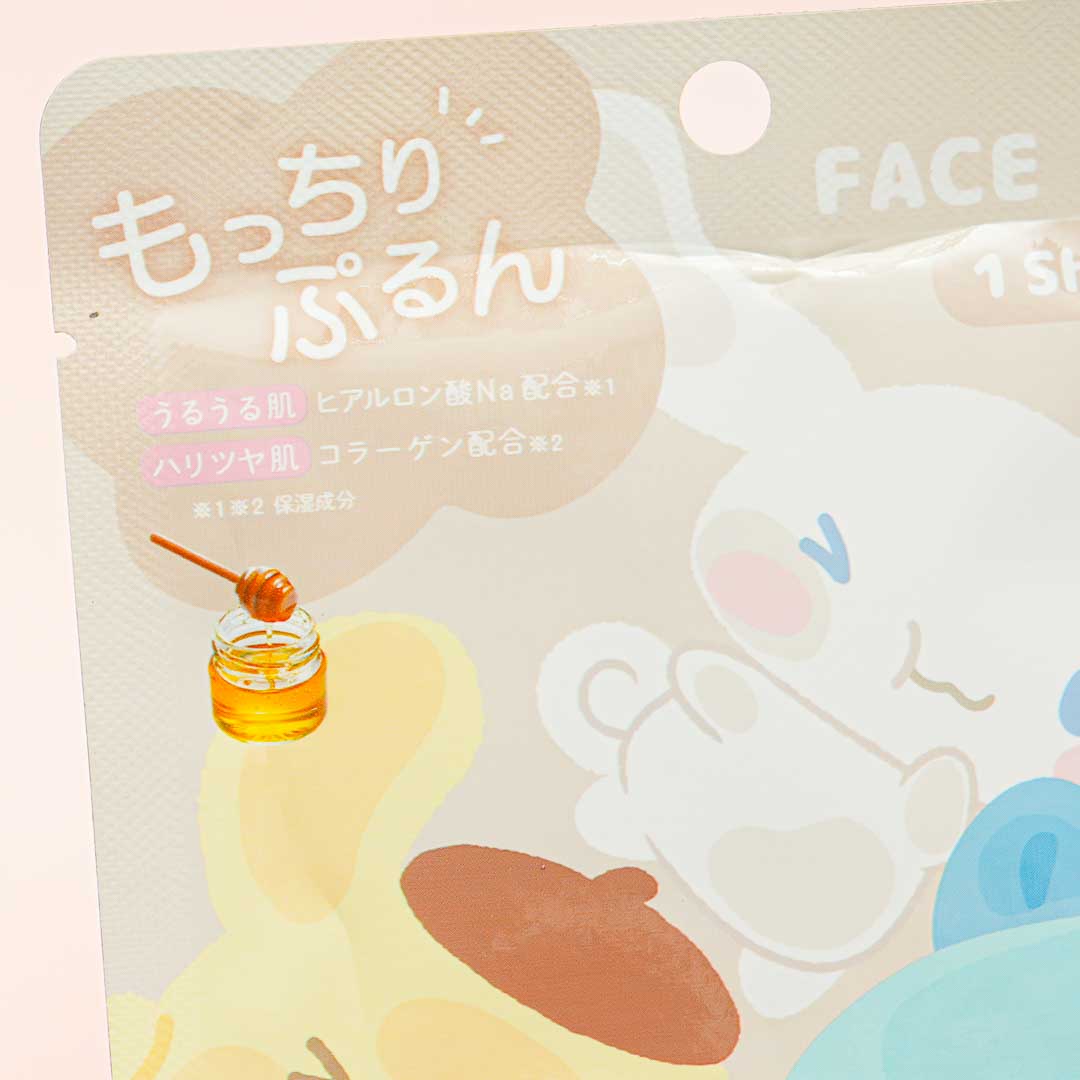 Sanrio Characters Mocchiri Purun! Mocha Face Pack - Honey