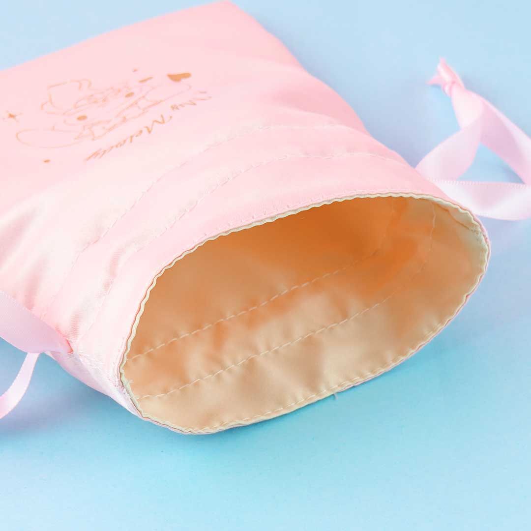 My Melody Sparkle Hearts Drawstring Pouch