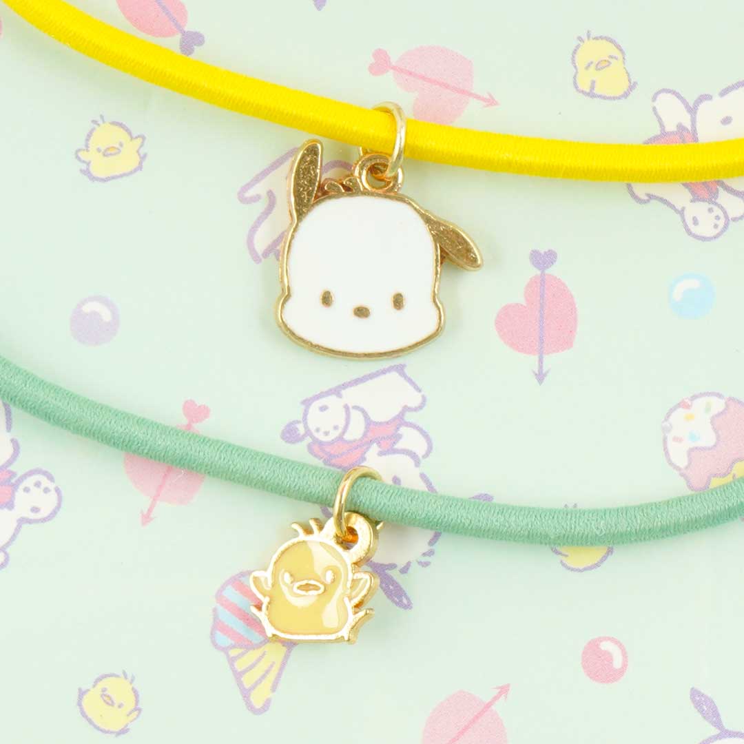 Pochacco Charm Hair Tie Set