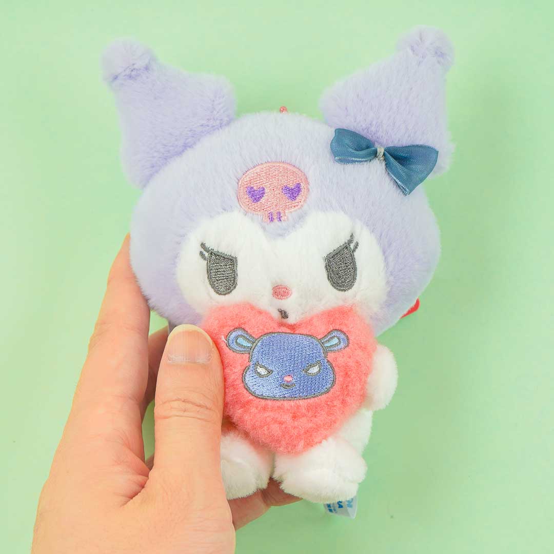 Kuromi Oshi Heart Plushie Charm
