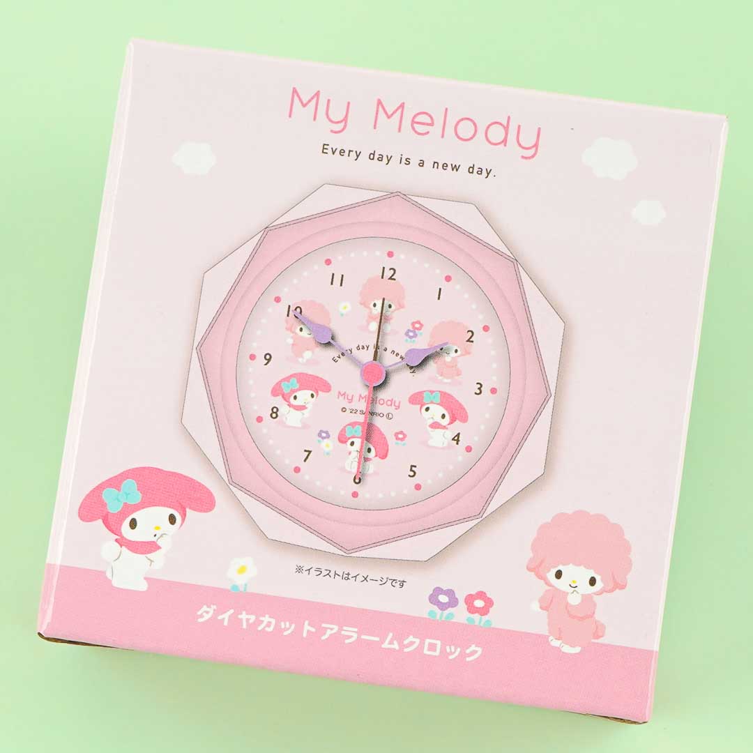 My Melody Diamond-Cut Alarm Clock