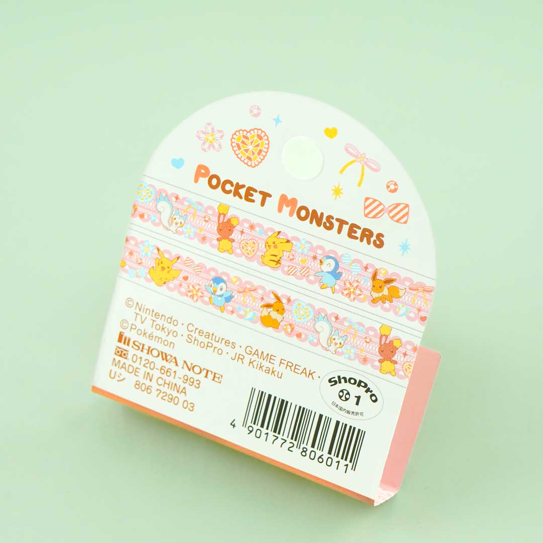 Pokemon Flower Washi Tape - Pink