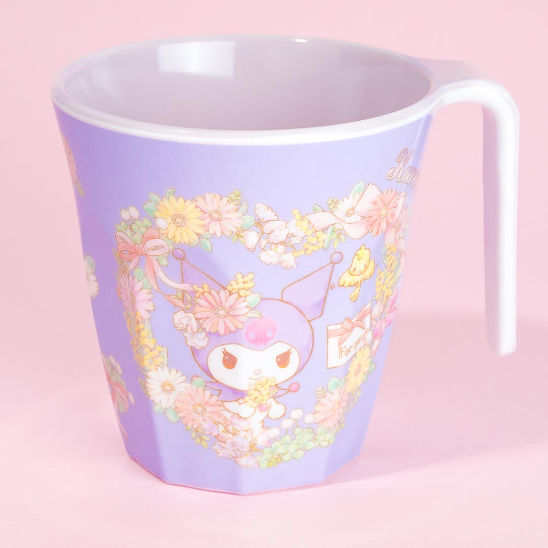 Kuromi Flower Wreath Melamine Mug