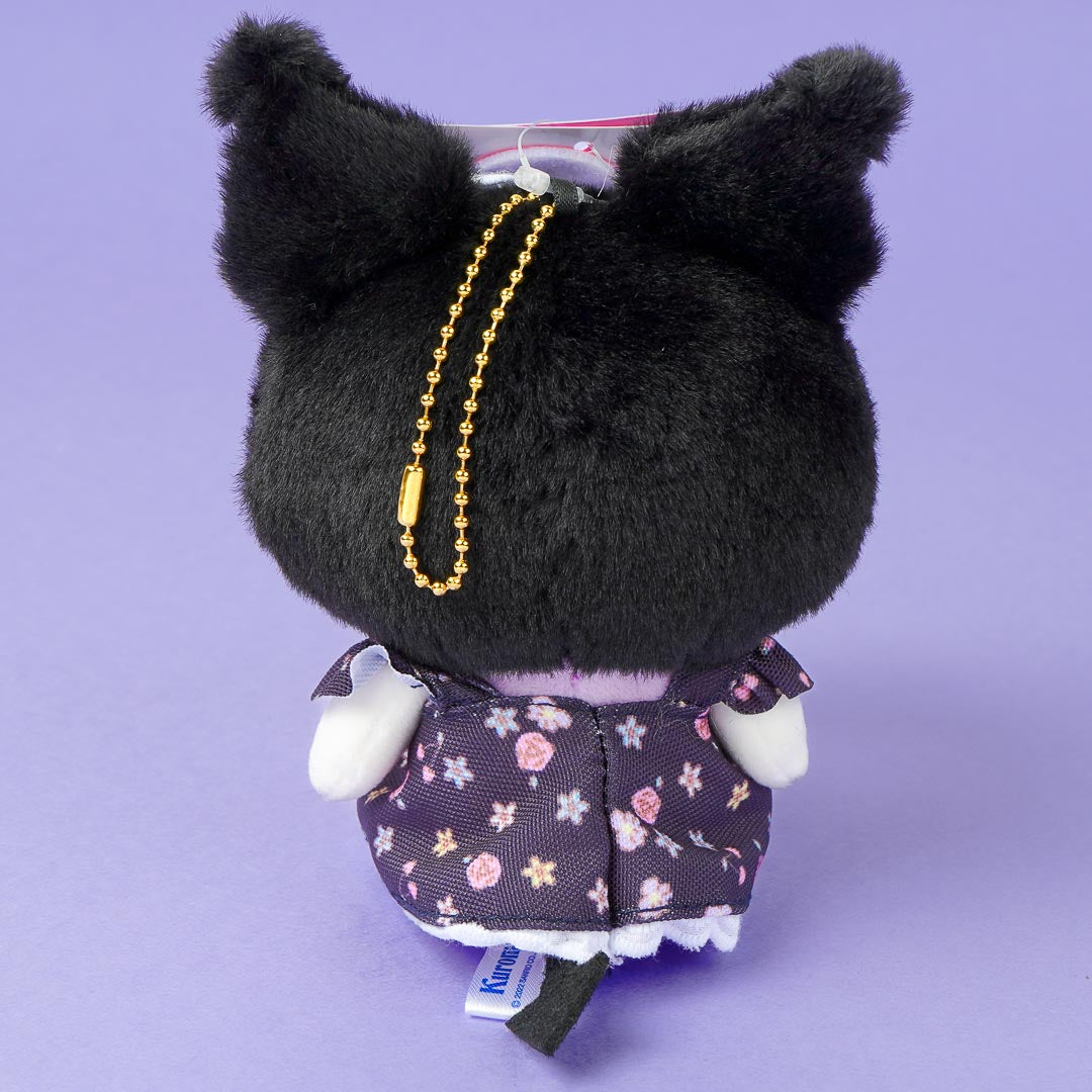 Kuromi Flowery Dress Plush Charm - Medium