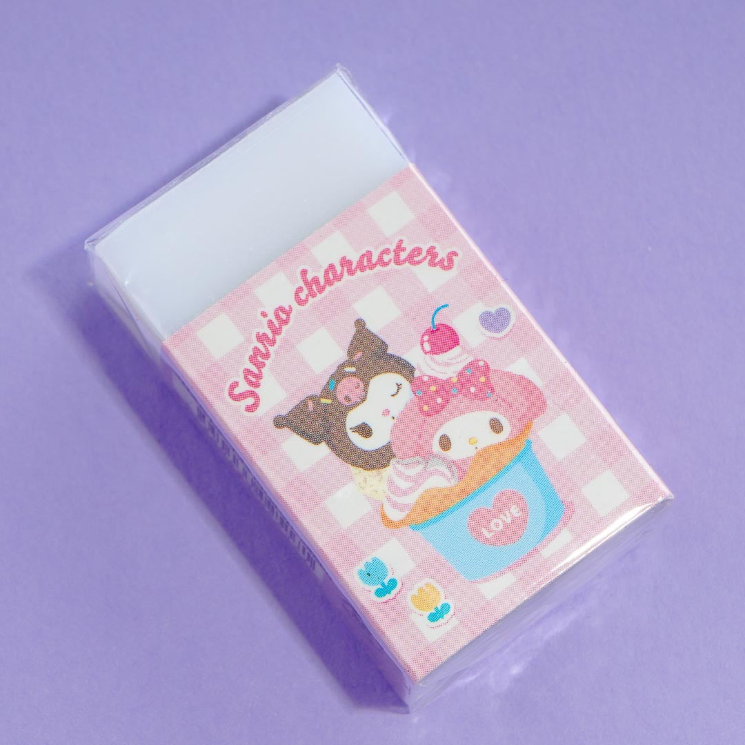 Kuromi & My Melody Ice Cream Eraser