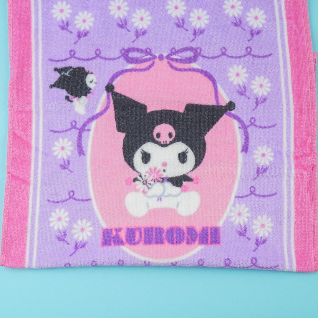 Kuromi & Daisies Face Towel