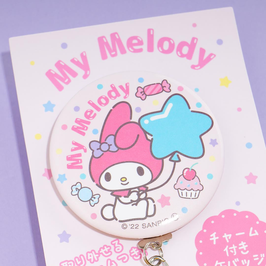 My Melody Balloon Badge With Charm