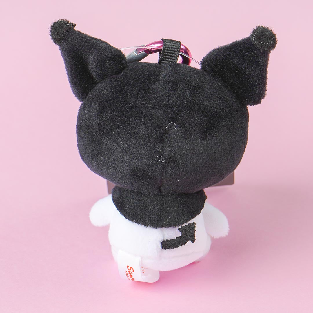 Kuromi Plushie Charm With Heart Carabiner - Mini