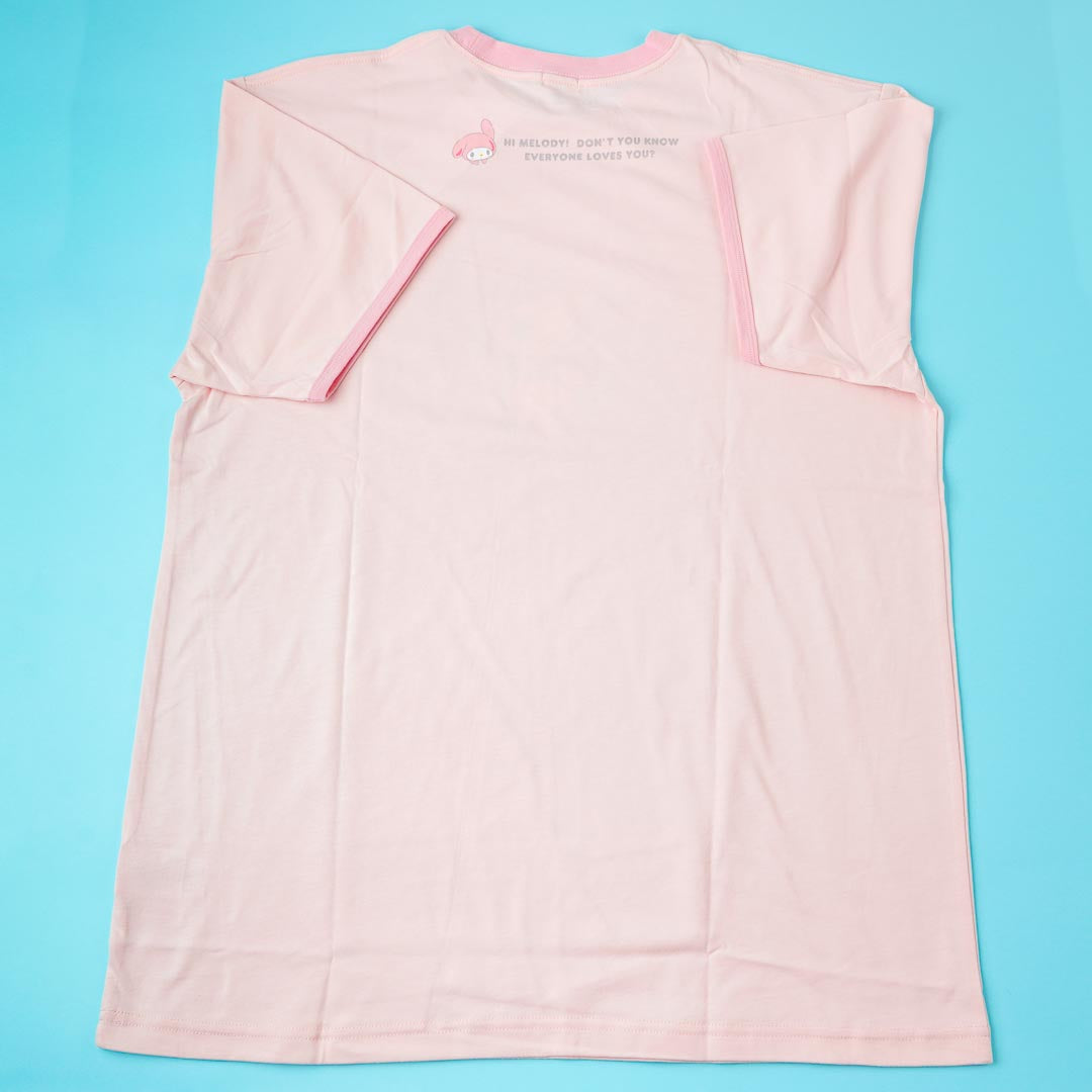 My Melody Hugging Plushie Ringer T-Shirt