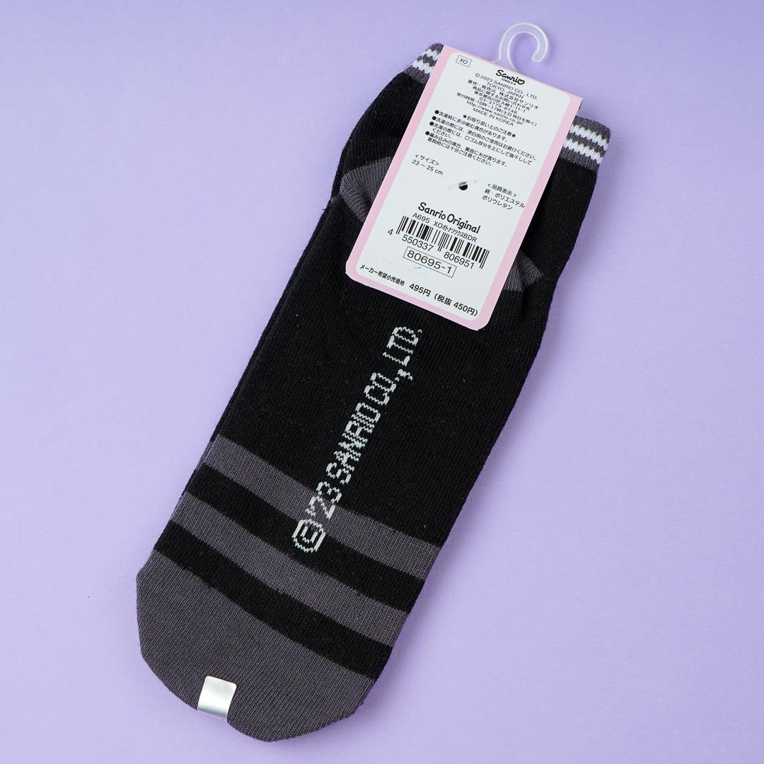 Bad Badtz-Maru Peekaboo Striped Ankle Socks