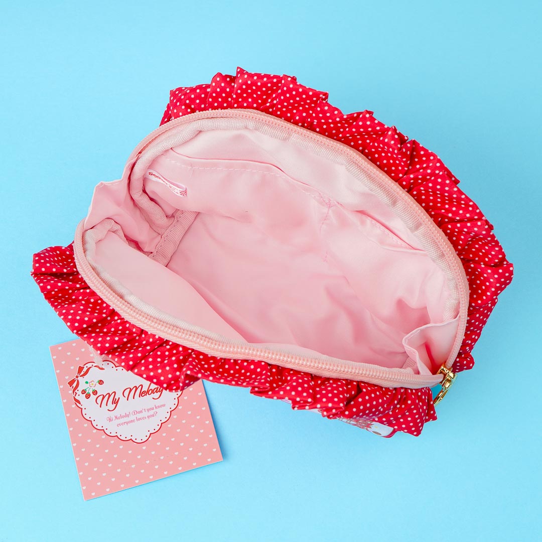 My Melody Prairie Frilly Oval Pouch