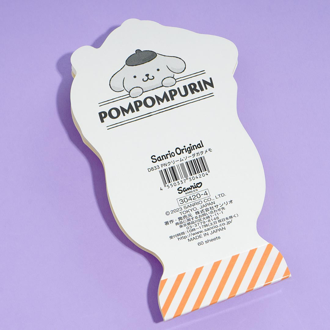 Pompompurin Cream Soda Die-Cut Memo Pad