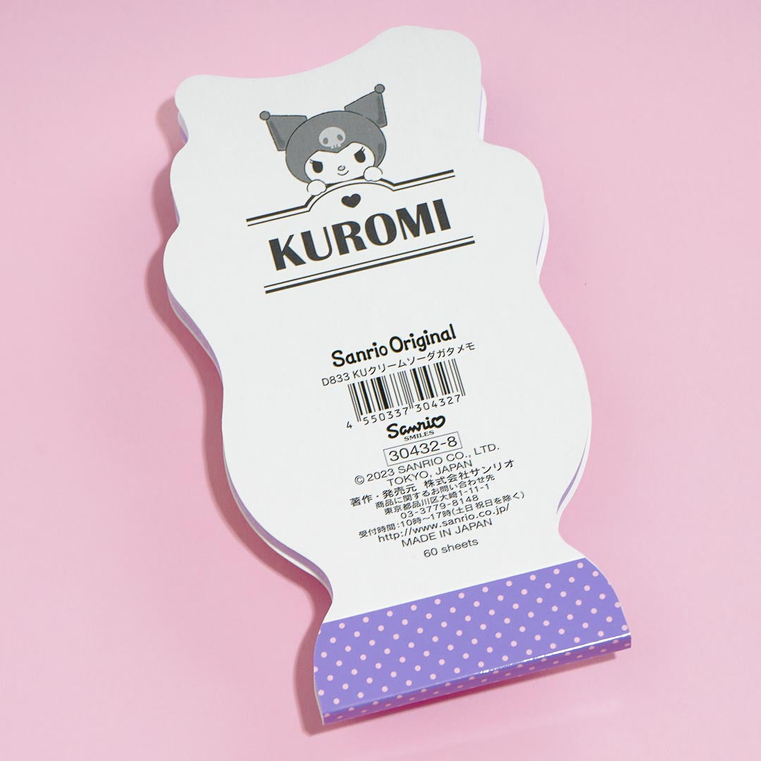 Kuromi Cream Soda Die-Cut Memo Pad