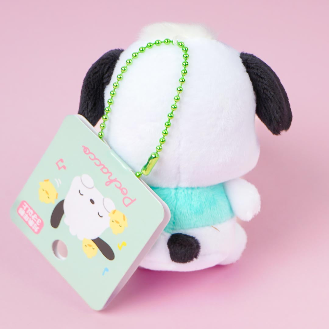 Pochacco & Pi-chans Plush Charm With Acrylic Badge