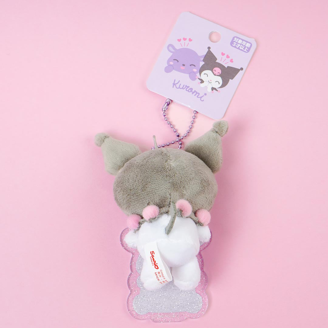 Kuromi & Baku Plush Charm With Acrylic Badge