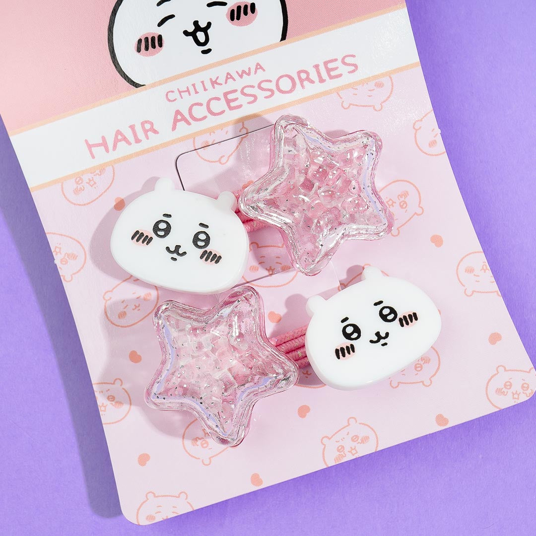 Chiikawa Glittery Star Hair Tie Set - 2 pcs