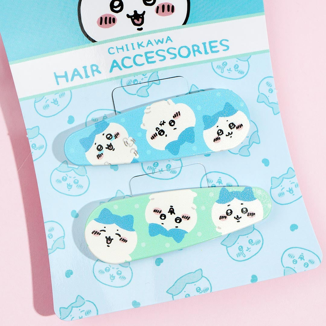 Chiikawa Happy Hachiware Hair Clip Set - 2 pcs
