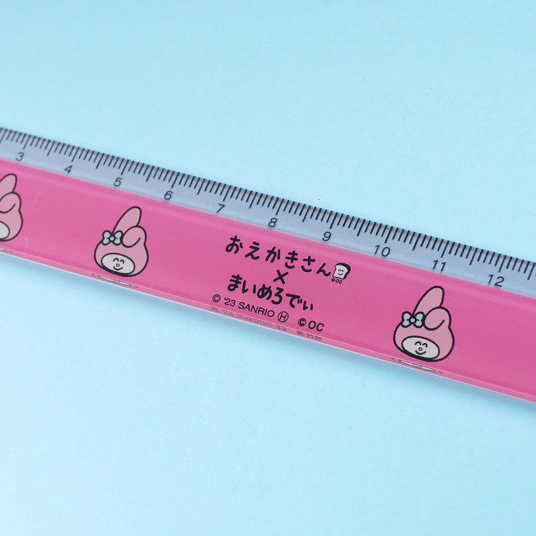 My Melody x Oekaki-San Happy Doodle Ruler