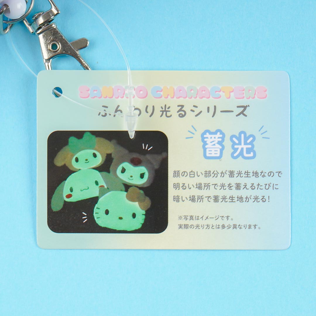 Kuromi Fluffy Luminous Face Pouch & Card Case