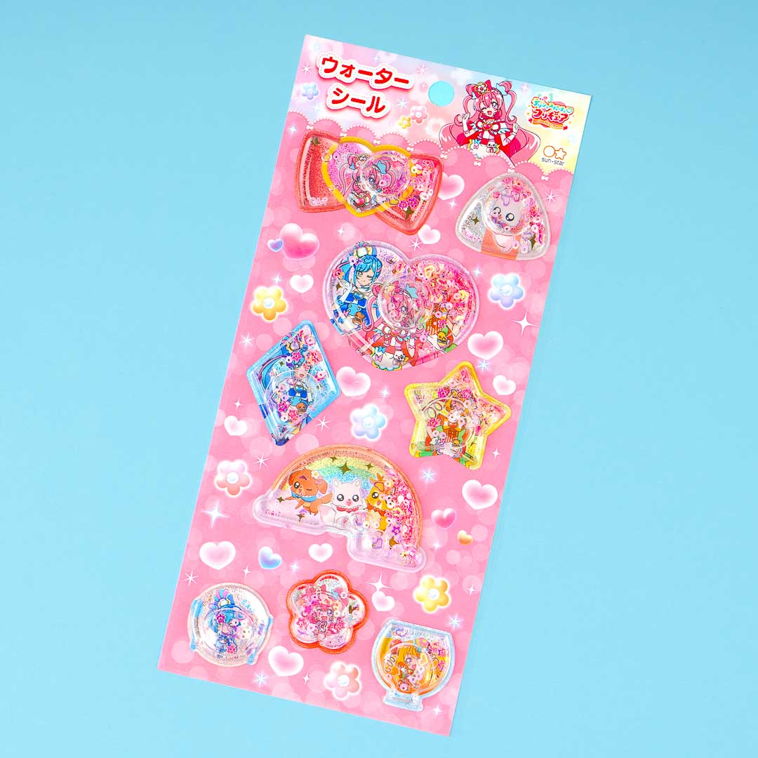 Delicious Party Pretty Cure Glittery Water In Seal Stickers