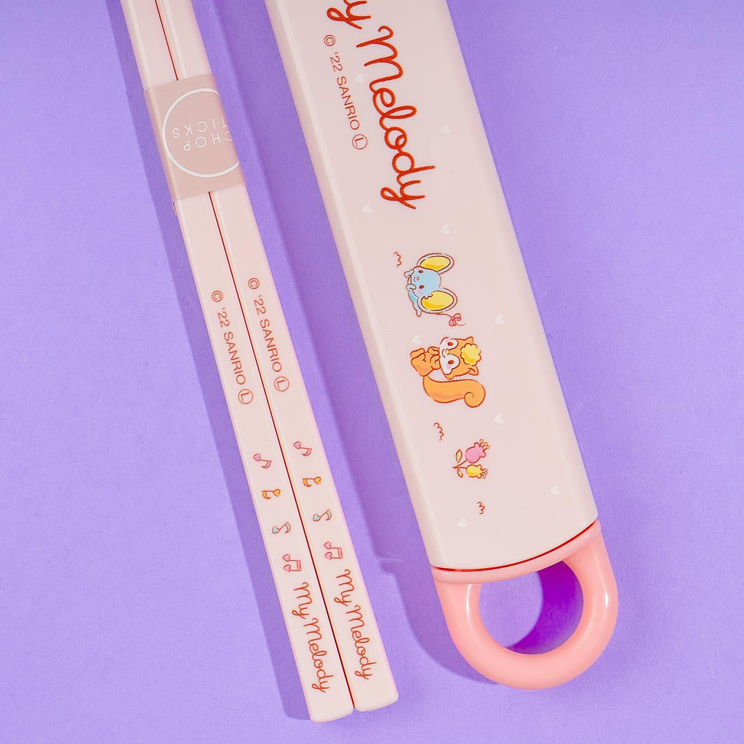 My Melody Piano Recital Chopsticks With Slide Case