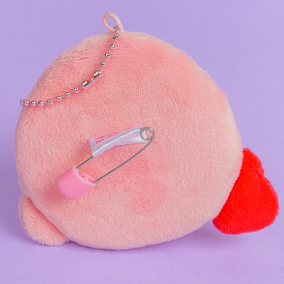Kirby Lying Down Plushie & Badge