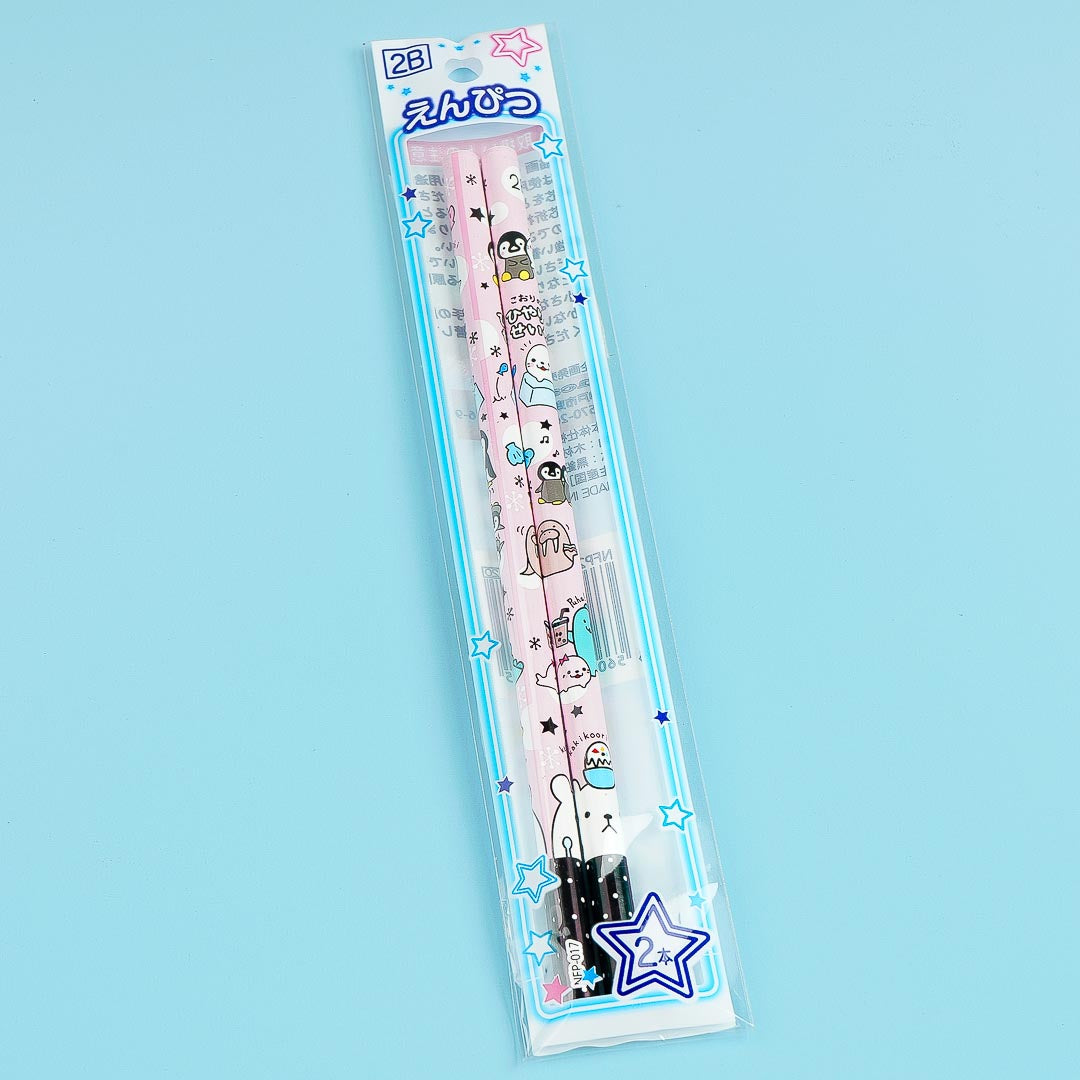 Ice Buddies 2B Pencil Set - Pink / 2 pcs