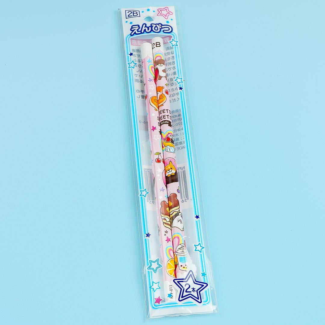 Sweet Cuddly Deserts 2B Pencil Set - Pink