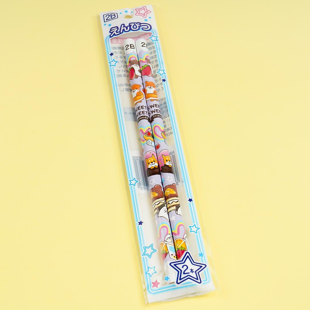 Sweet Cuddly Deserts 2B Pencil Set - Purple