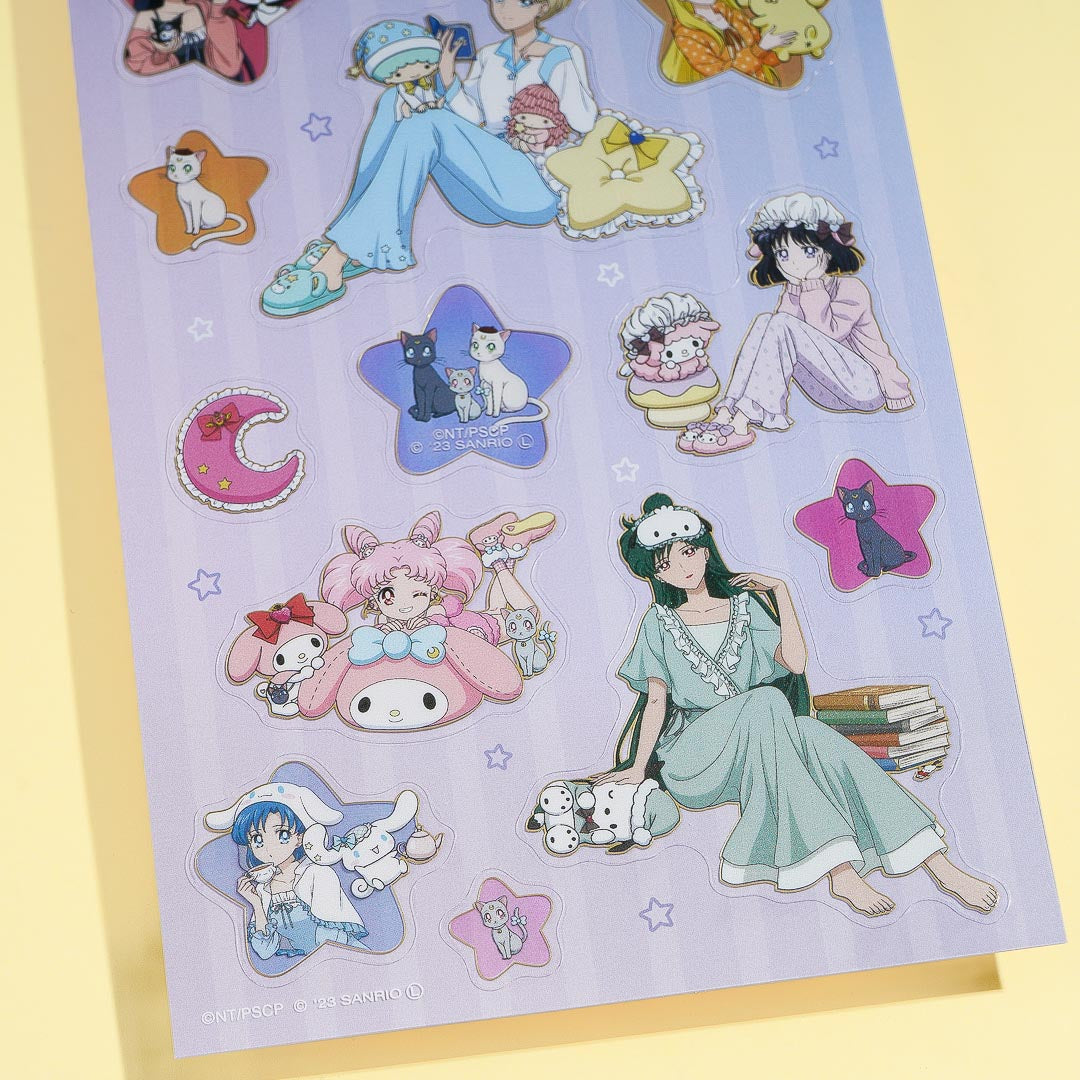 Sailor Moon x Sanrio Characters Sleepover Stickers