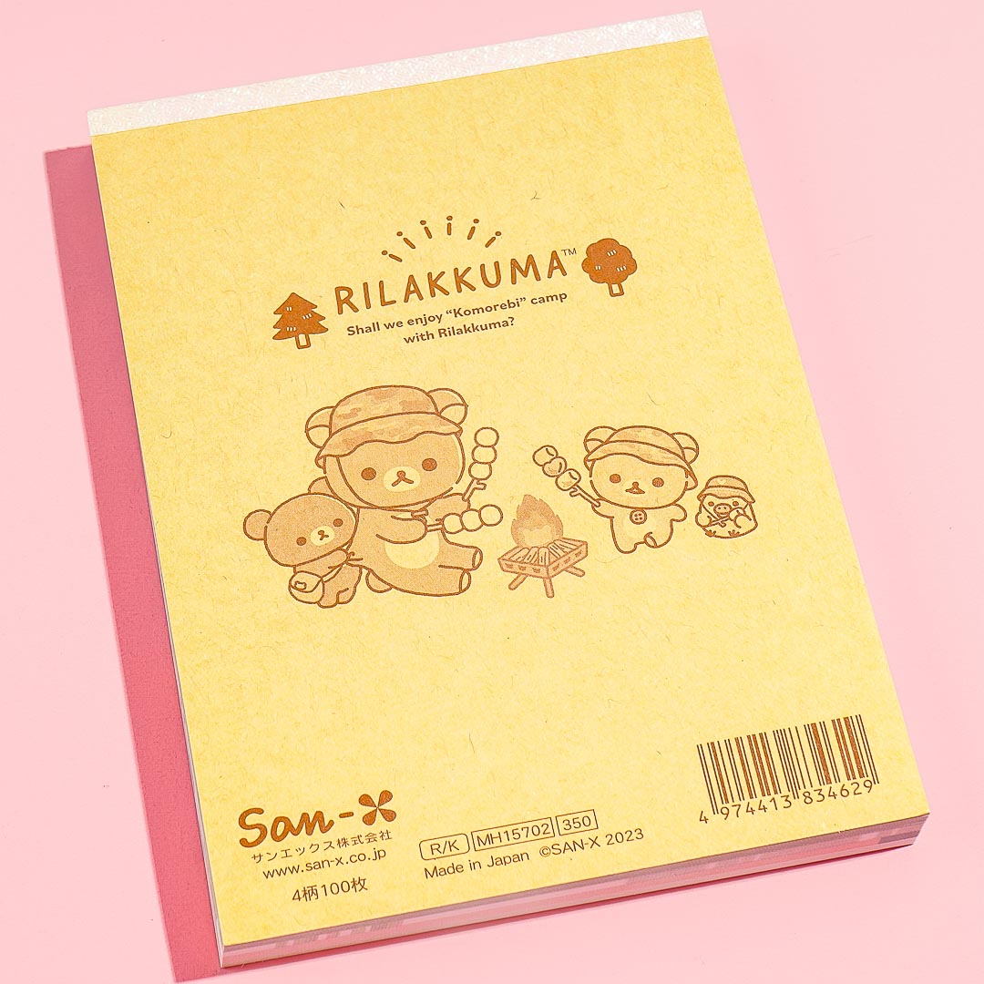 Rilakkuma Komorebi Camp Memo Pad